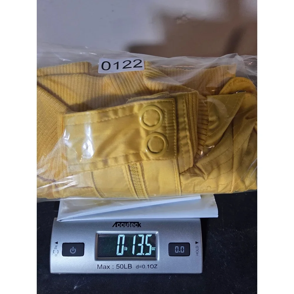 Miss Lili Bomber Jacket Large Yellow Kids‎ Zip Up Epaulette Utility Coat